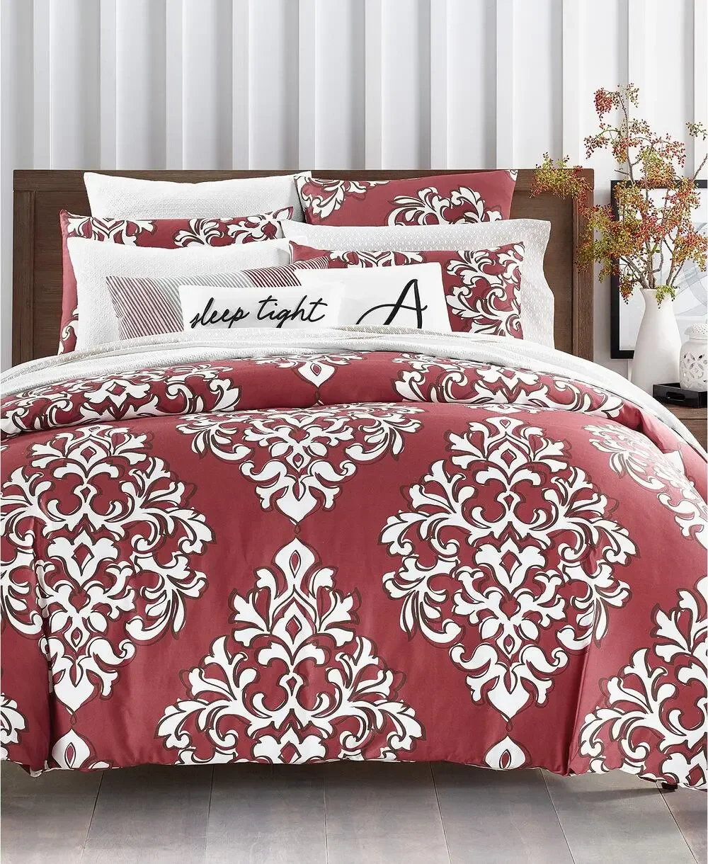 Charter Club Damask Designs Outline Damask Comforter Set 2pc 300 Thread ct Twin